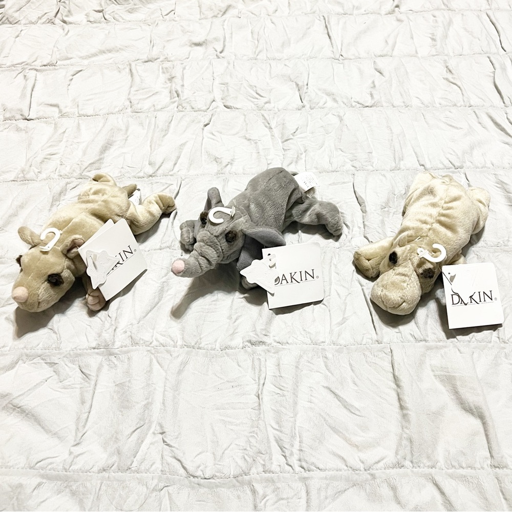 Dakin mini plush 3 beanies NWT